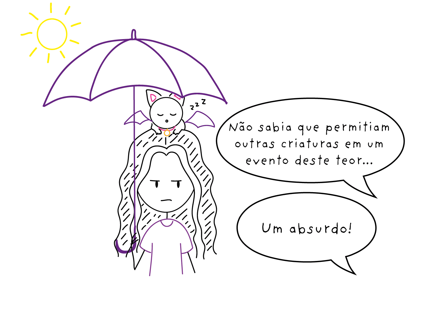 Ravenna com guarda chuva